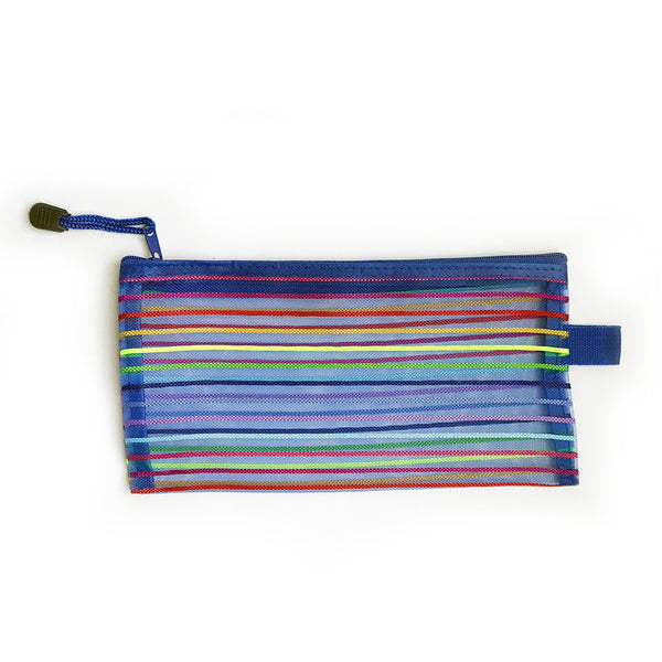 Rainbow Stripe Zipper Pouch