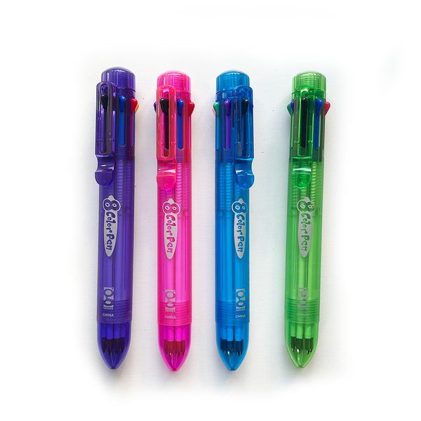 8 Color Retractable Pen