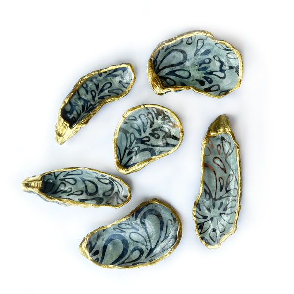 Batik Oyster Shell Notions Dishes