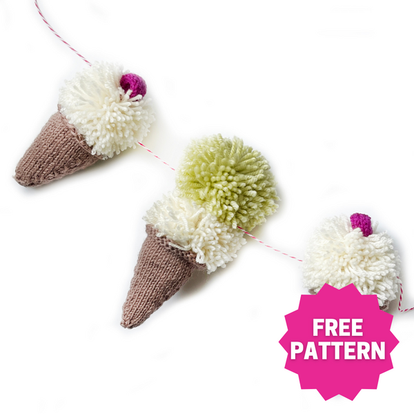 Ice Cream Cone Garland