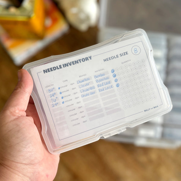 Needle Inventory Cards