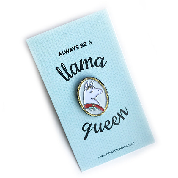 Llama Queen Enamel Pin